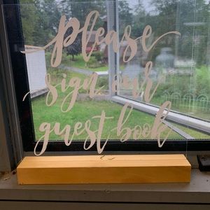 Guest book sign